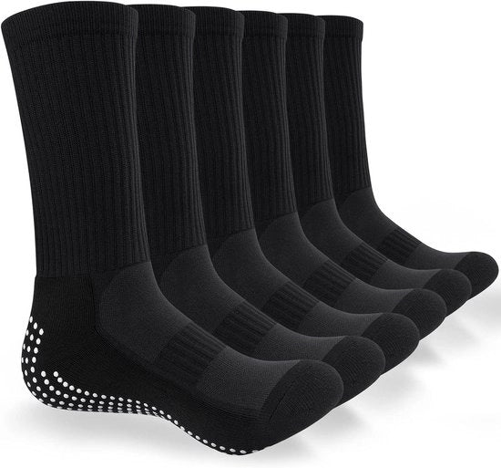 Sokke da Calcio con Presa Adesiva e Impermeabile Antiscivolo Calzature Sportive Antiscivolo Calzature da Camminata con Pieno di Piuma e Cinturino Compressivo Stropicciato per Atletica Leggera Calcio e Camminata 3 Paia