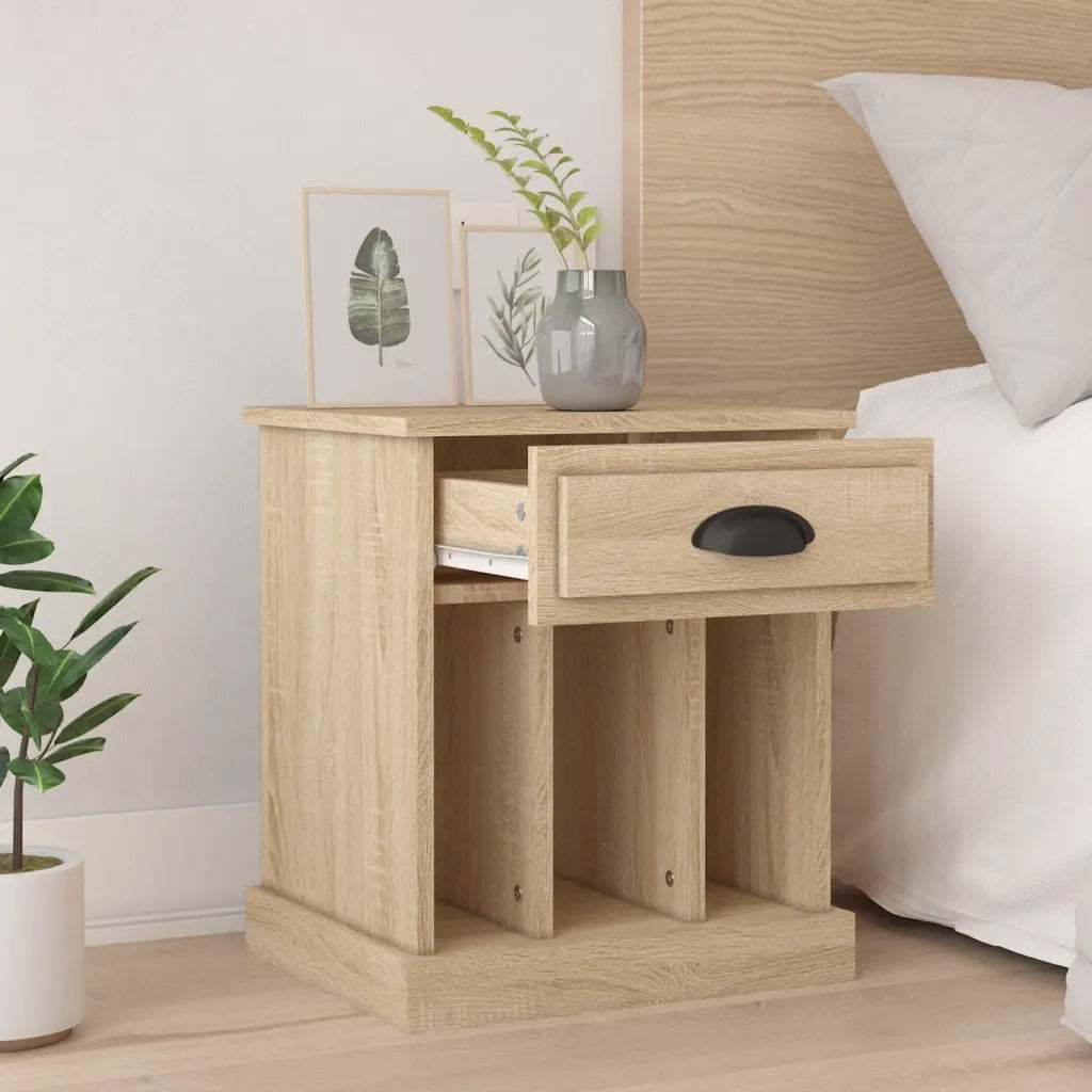 Comodini 2 pz-Set di 2 Tavolino da notte Rovere Sonoma 43x36x50 cm