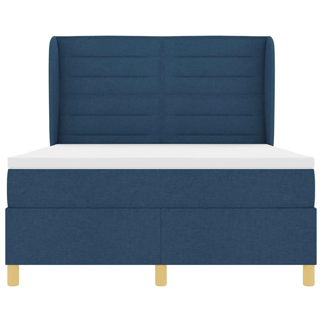 Letto a molle con materasso Blu 200 x 160 cm Tessuto 3340703