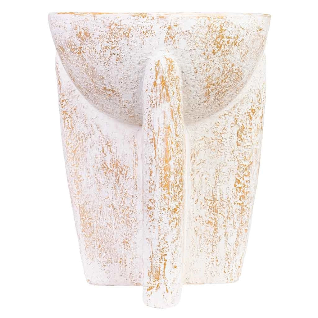 Tavolino in magnesio bianco 38x38x46
