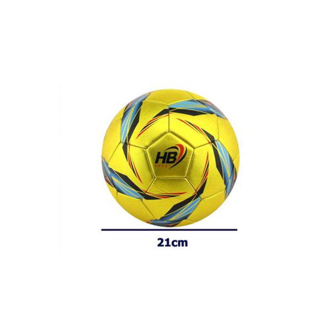 Trade Shop - Pallone Palla Da Calcio Calcetto Giallo Misura 21 Cm Allenamento In Campo 06562 -