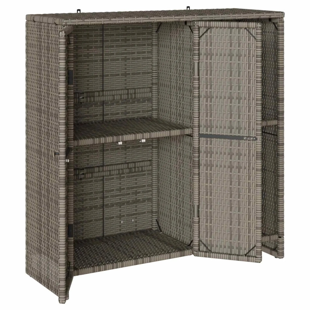 Armadio con lo scaffale Grigio 100 x 36 x 102 cm Rattan CFW3070772