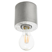 Spot soffitto DUARTE cemento grigio E27 orientabile Pure Lume