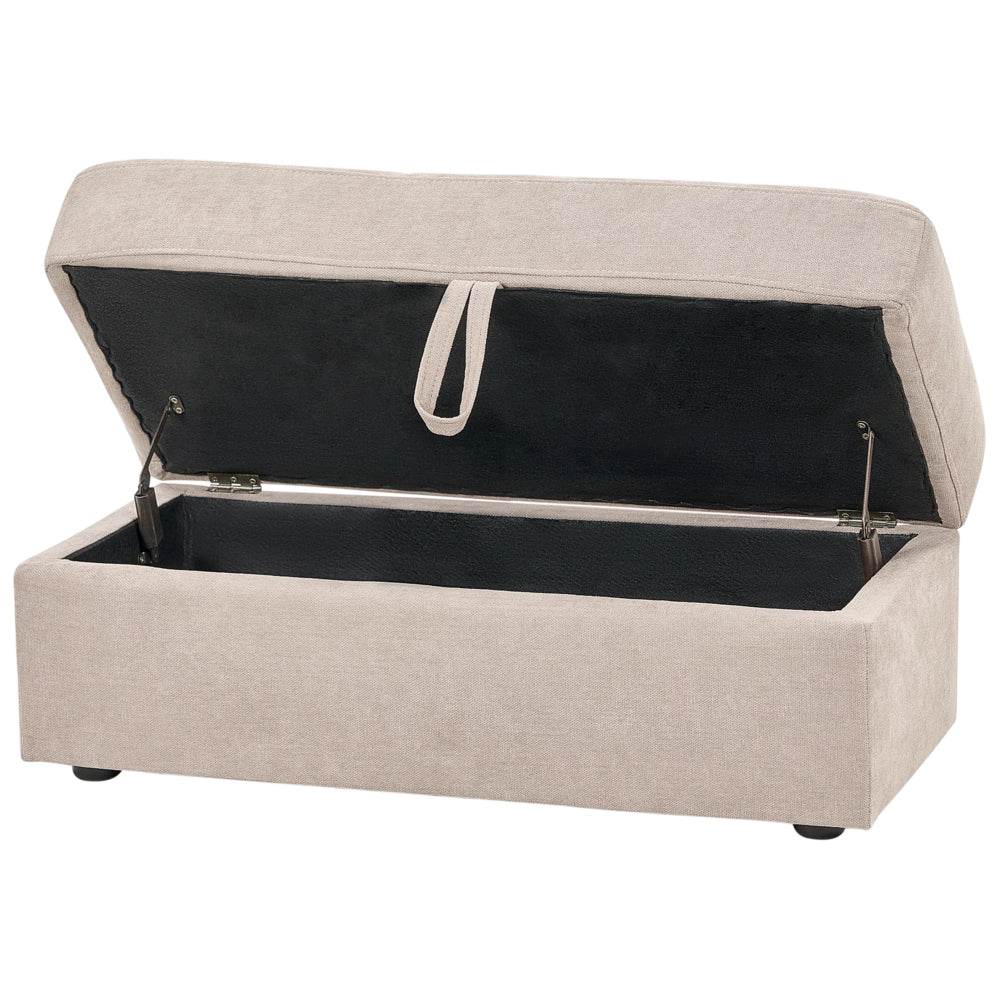 Divano letto componibile marrone Storage Ottoman Cassetti estraibili Click Clack Vassoio a ribalta Portabicchieri