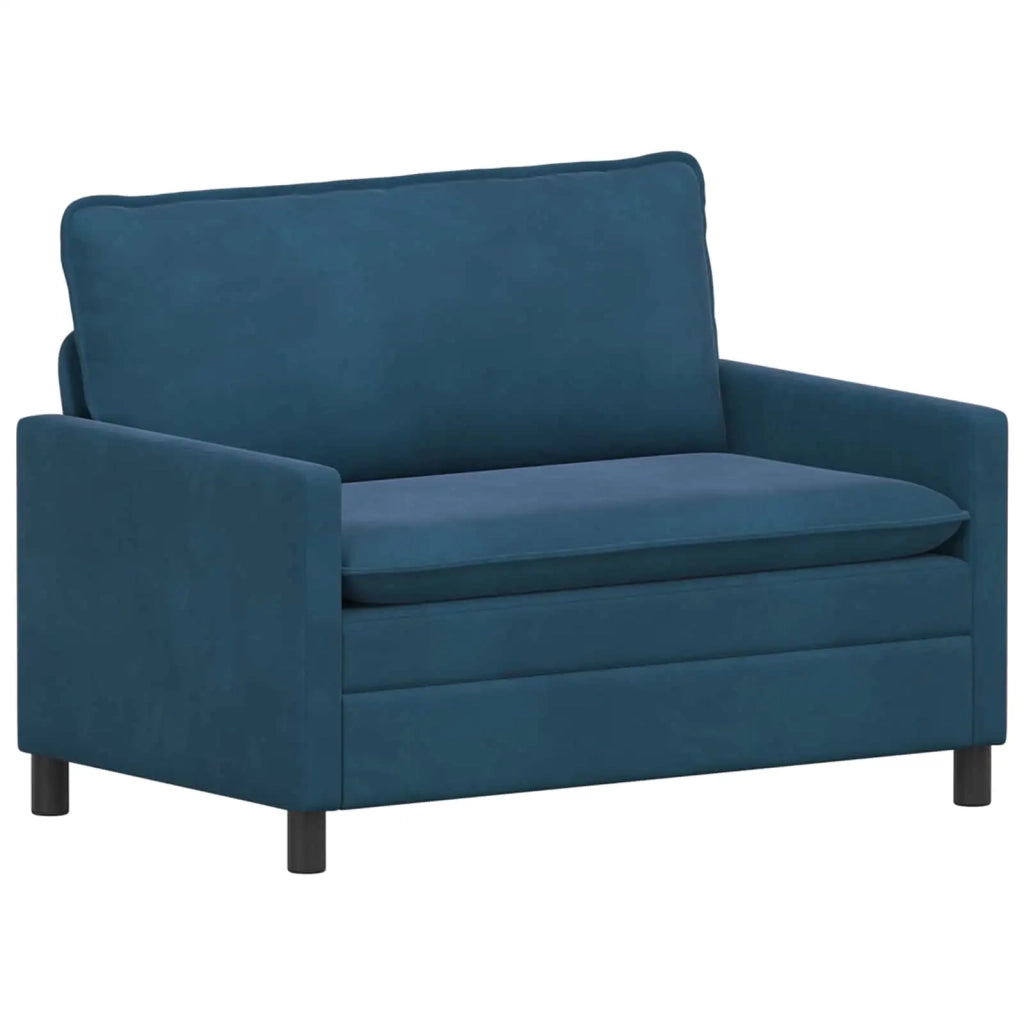 Divano Blu 126 x 81 x 87,5 cm Velluto