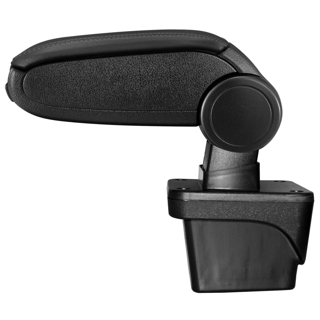Bracciolo centrale Volkswagen Polo VI con vano imbottito in materiale sintetico nero e cuciture nere 03_0000334