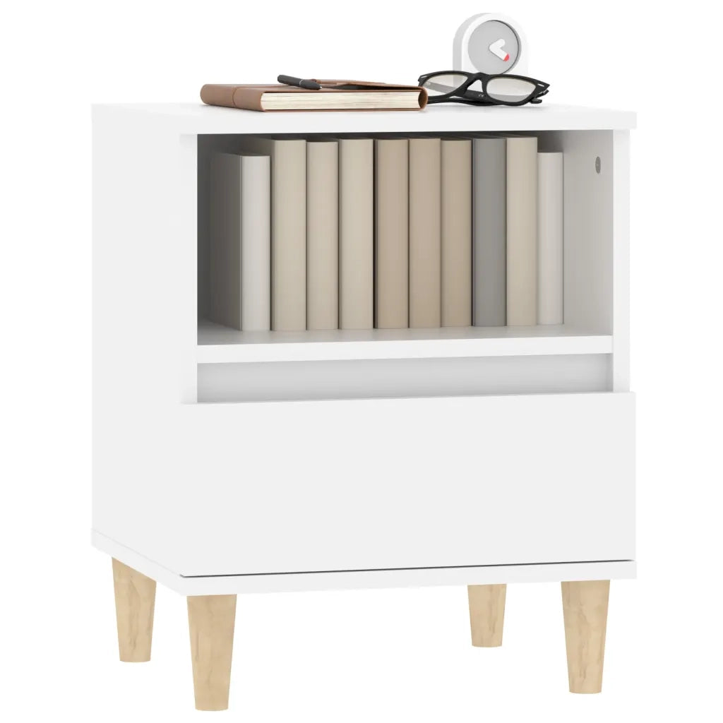 Comodini 2 pz in Bianco 40x35x50 cm cod mxl 30901