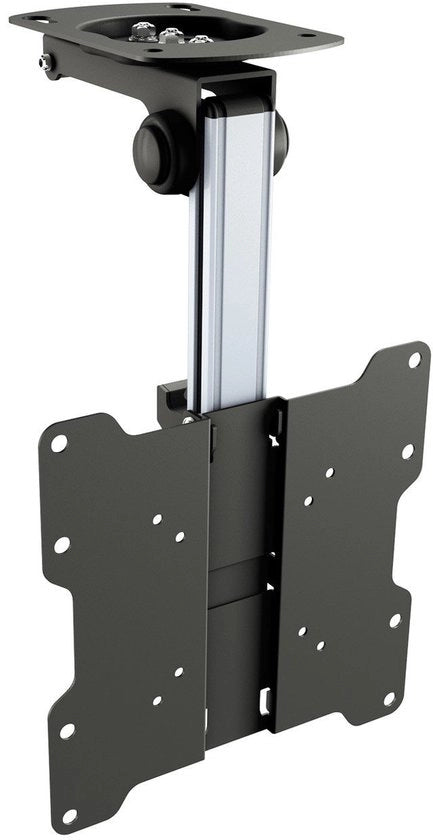 Supporto TV per plafondo con regolazione inclinazione per schermo da 13 a 33 pollici, montaggio a parete, per schiene VESA 200x200, compatibile con schermi OLED.