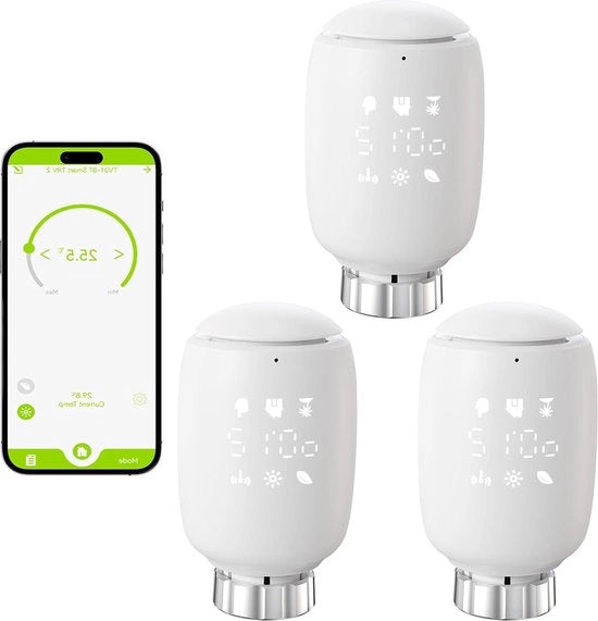 Termostato radiatore intelligente - App Zigbee Tuya con programmazione oraria temperatura costante risparmio energetico riscaldamento efficiente riduzione costi riscaldamento