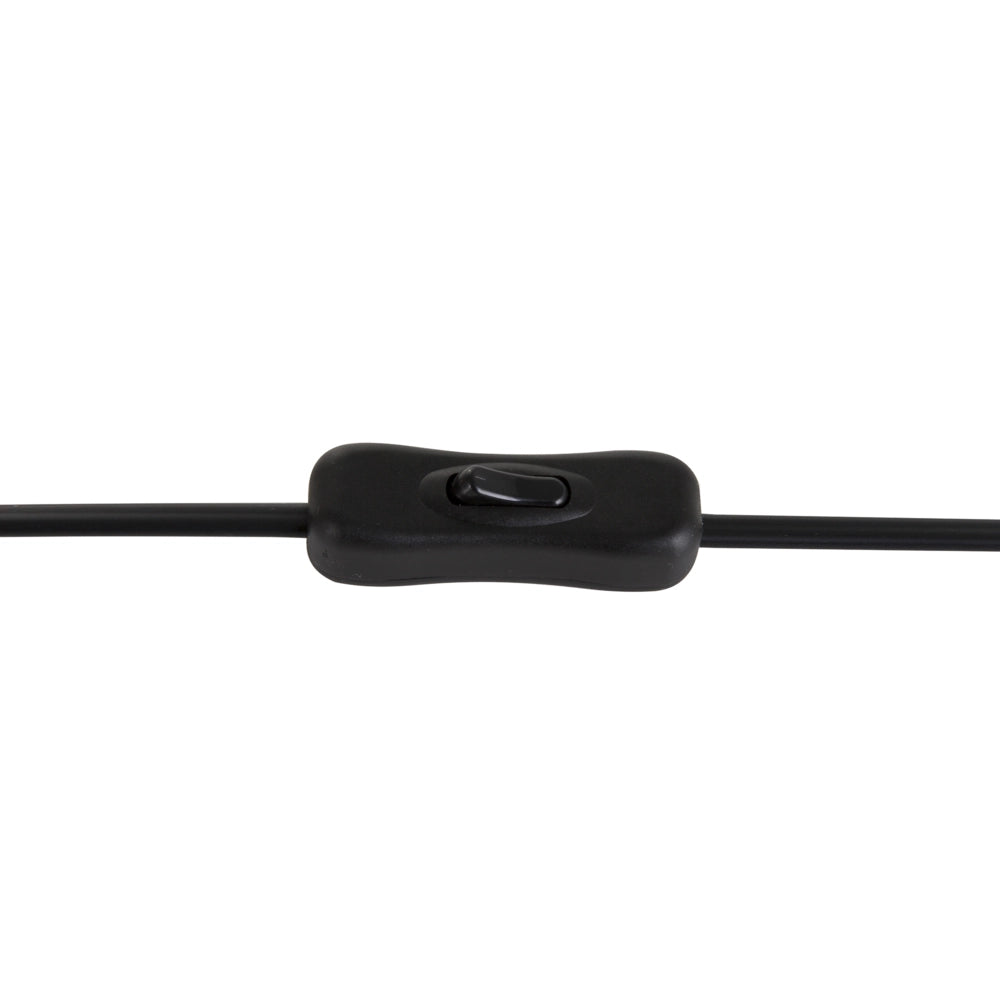 Lampada da Tavolo Paralume Nero Industrial Struttura a gabbia Nero