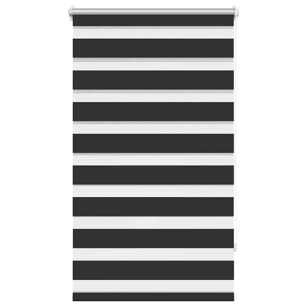 Tenda a rullo zebra 70,9x120 cm Tessuto Larghezza 66,7 cm nero 240196