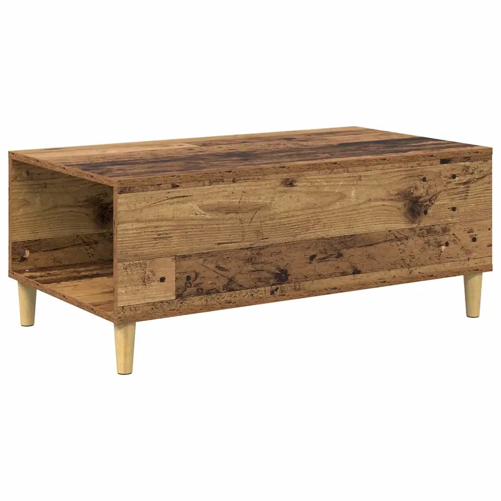 Tavolino da salotto con cassetto Legno vecchio 90 x 50 x 35 cm