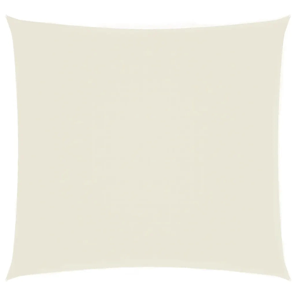 Parasole a Vela in Tela Oxford Quadrato 4,5x4,5 m Crema 135195