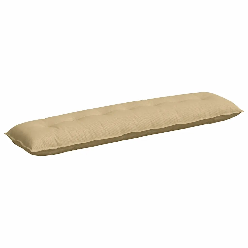 Cuscino per Schiena Grigio Verde 200 x 50 cm Tessuto in Cords 42014998