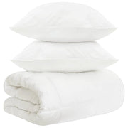 Set di Piumoni 3 pz Bianco Fibra di bambù 3432147