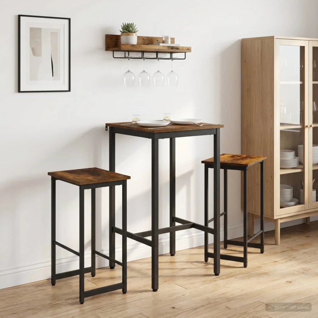 Sgabello da bar 2 pcs Rovere Fumo 40 x 32 x 74 cm 8006198