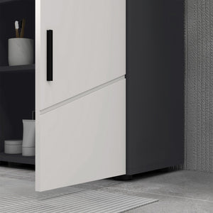 Mobile Sotto Lavabo Bagno per Piedistallo 60x30x60 cm in Legno Truciolare Grigio