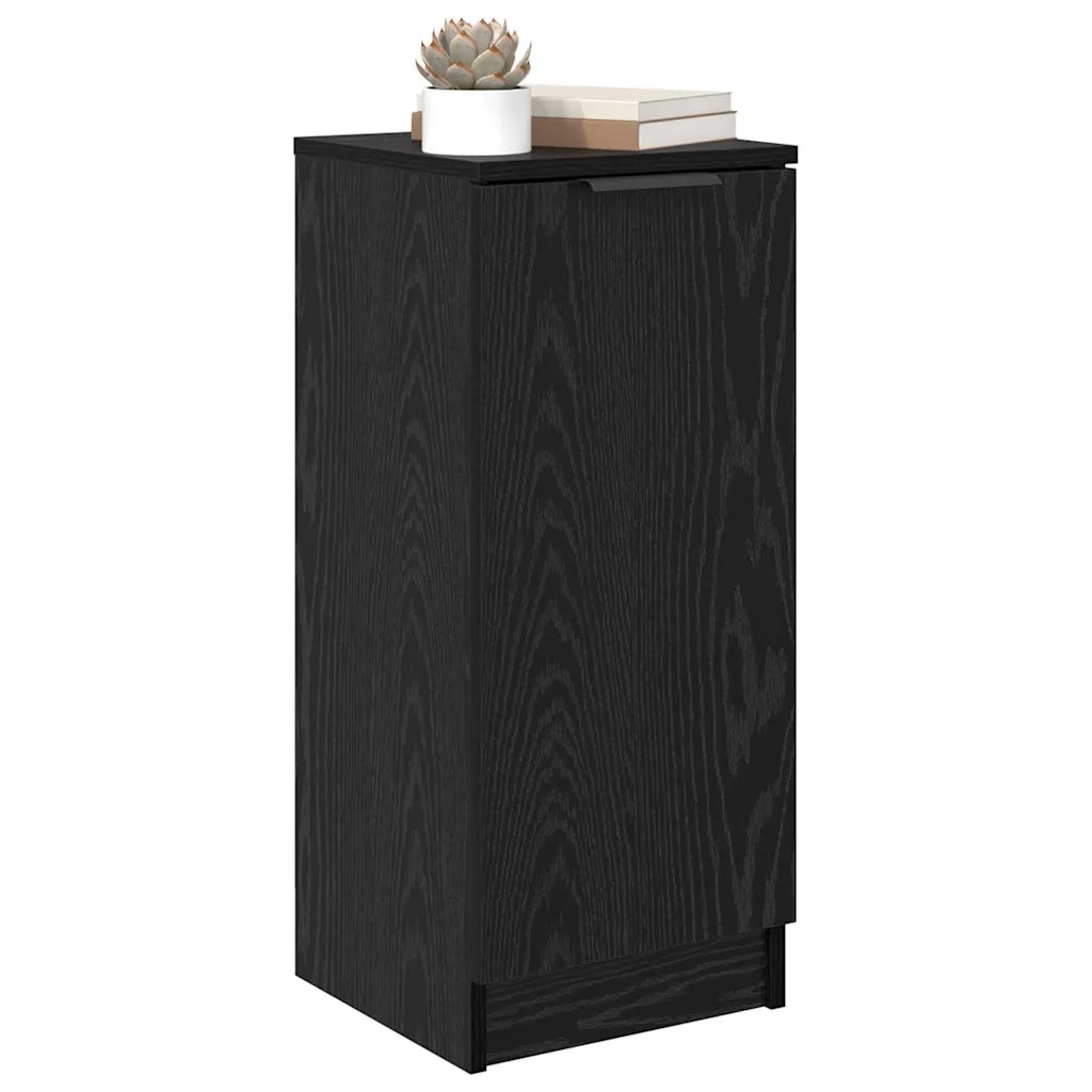Credenza-Buffet-Armadio da cucina Rovere Nero 30 x 30 x 70 cm Legno multistrato 123901