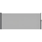 Paravento Retrattile ¨C zephmum ¨C 300x180 cm Grigio Chiaro Polyester