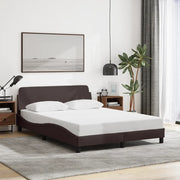 Giroletto senza Materasso Marrone Scuro 120x200 cm Tessuto