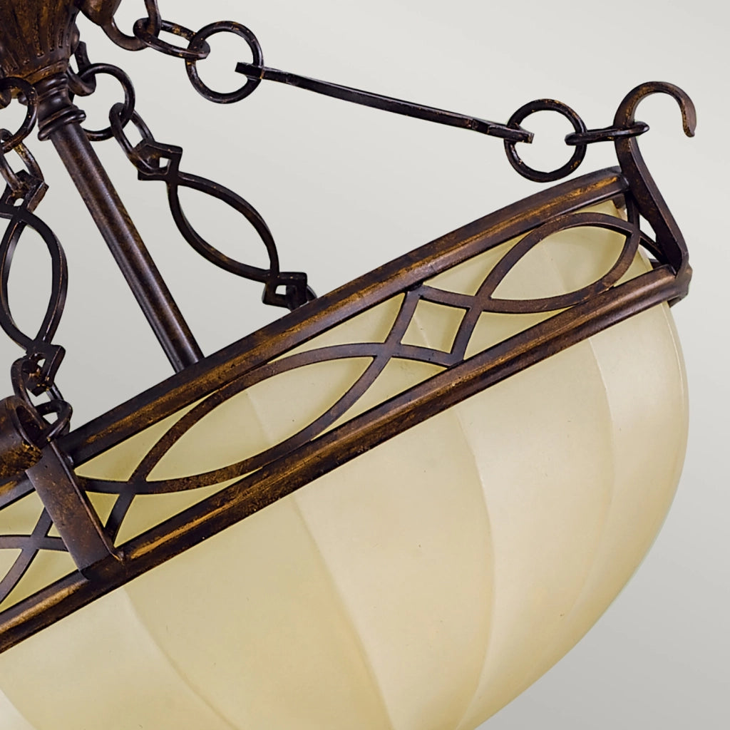 Lampada a Soffitto Industrial Nordico Trilogy Metallo Nichel Spazzolato 3 Luci E27