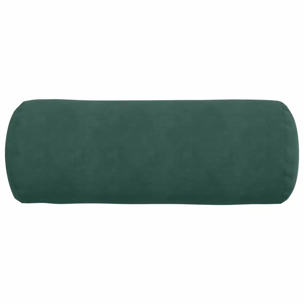 Cuscini a rullo 2 pcs Verde Scuro Ø 25 x 70 cm Tessuto in Cords