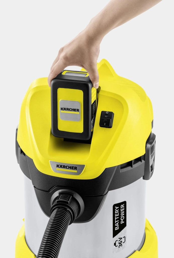 Kärcher 1.629-951.0 estrattore di polvere Nero, Giallo 17 L 300 W