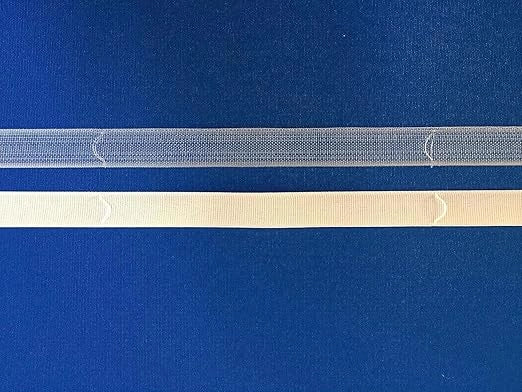 Fettuccia Per Tende A Pacchetto Con Ponticelli - Nastro Trasparente Da Cucire Vendita al Metro lineare  (Arricciabile Trasparente FET 02)