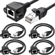 Pacchetto di 4 cavi di rete CAT6 RJ45 - 30cm - Adatto per router e modem - Ideale per PC - Cavi di rete per reti - Conforme a standard