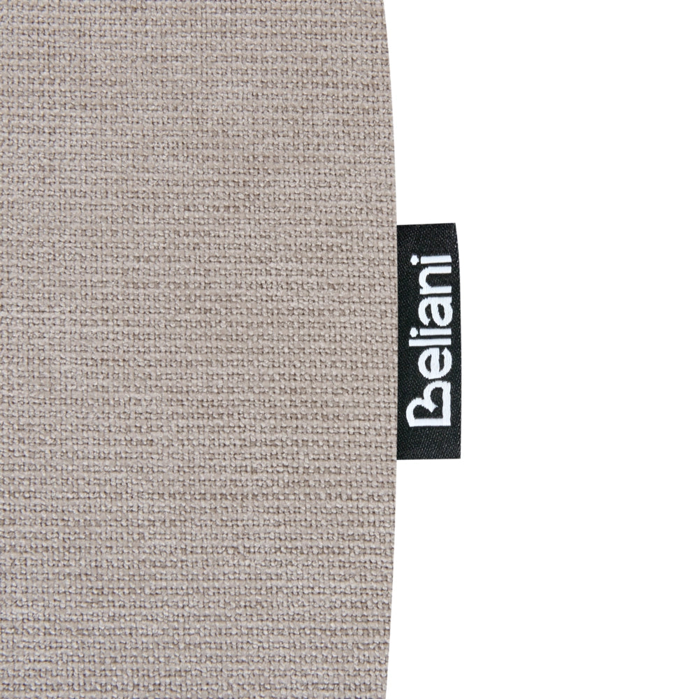 Set di 2 sedie da pranzo retrò imbottite legno chiaro e beige gambe in legno di caucciù stile retrò tradizionale