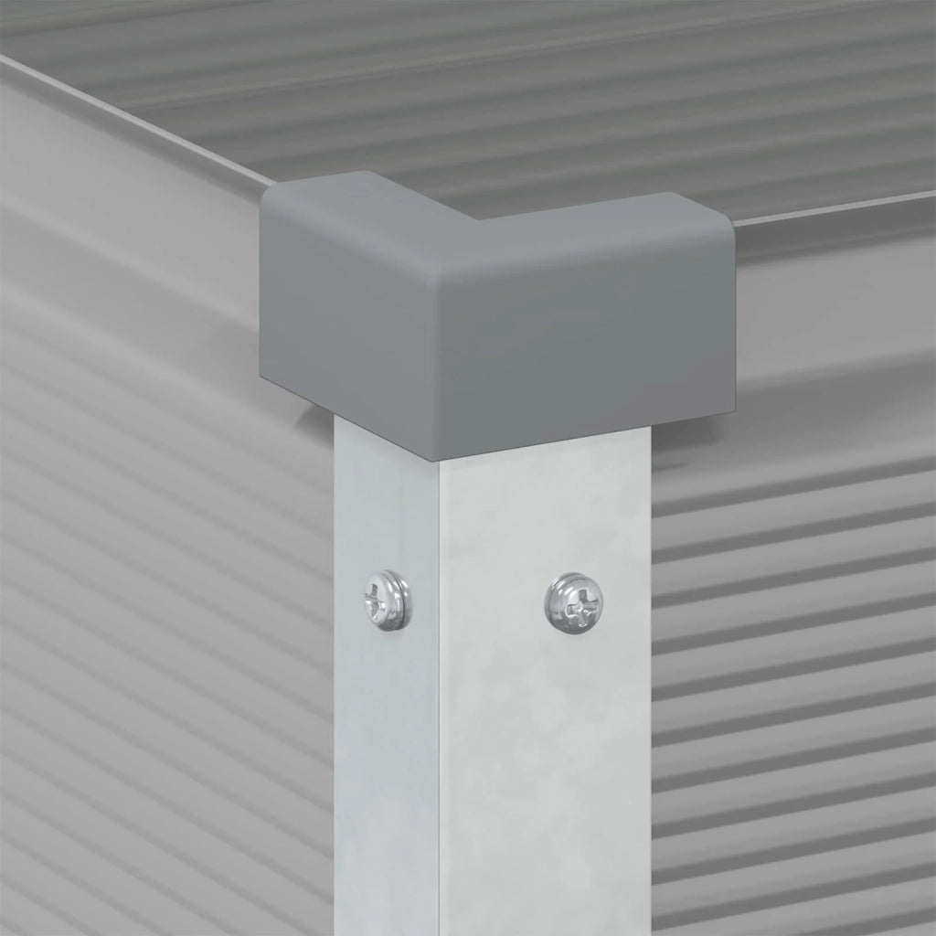 Fioriera | Cassetta per fiori | Vaso Grigio chiaro 100 x 45 x 90 cm Acciaio zincato