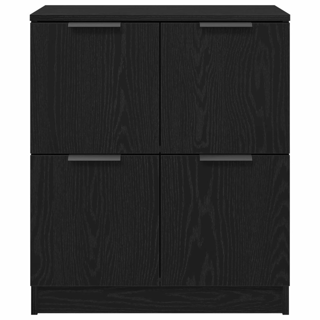 Credenza Rovere Nero 60 x 30 x 70 cm Legno multistrato 862739