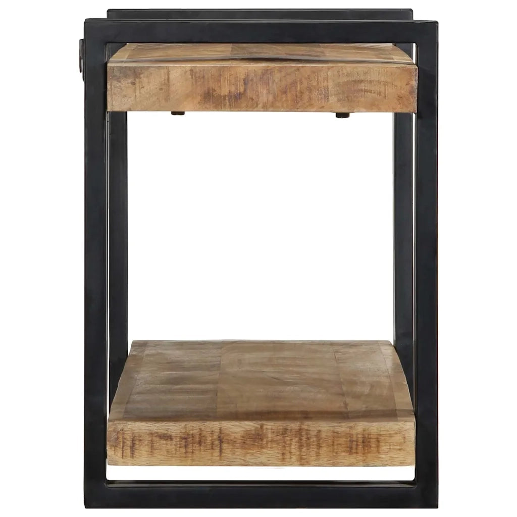Mensola da Parete 90x33x45 cm in Legno Massello di Mango Grezzo 4017485