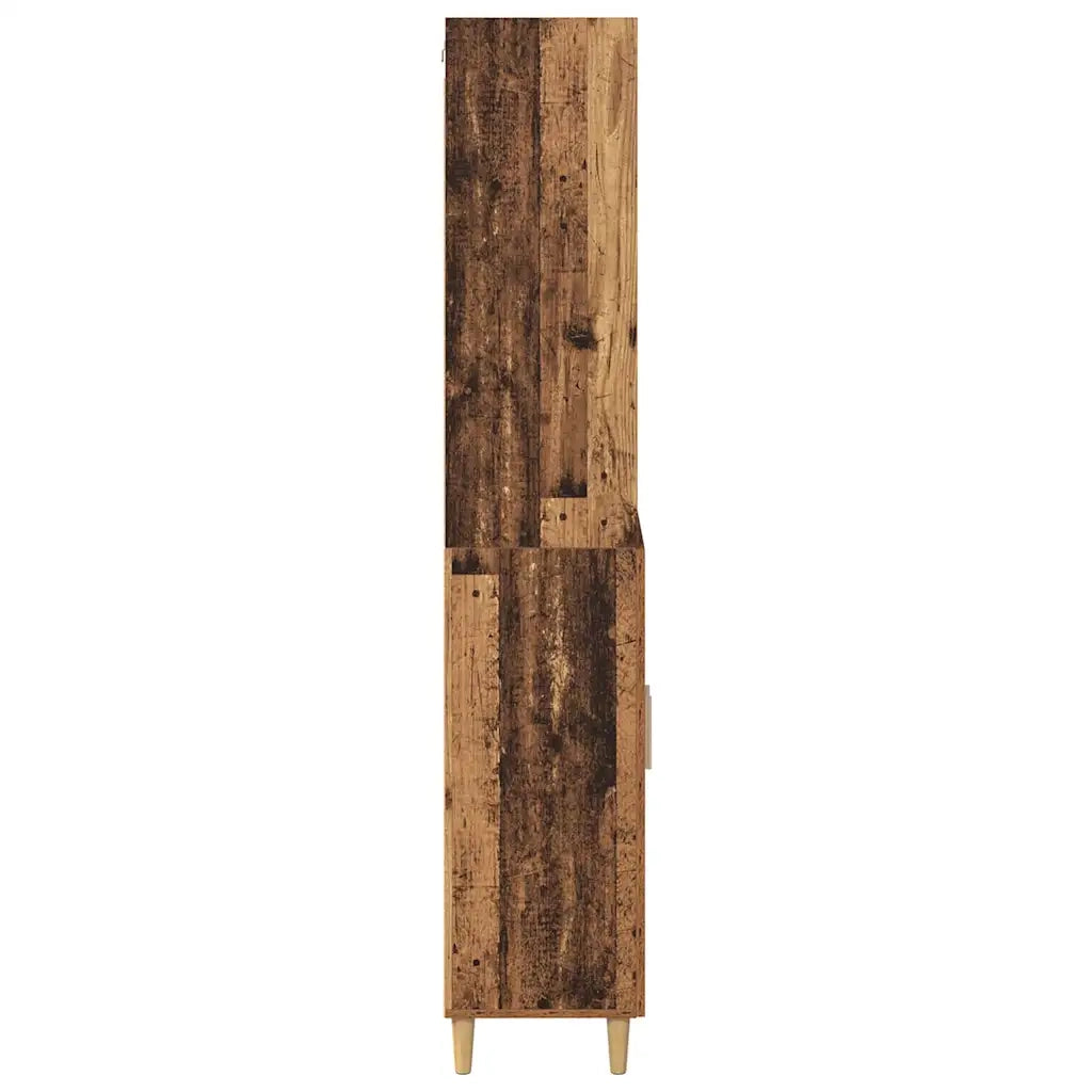 Credenza | Madia | Buffet da pranzo | Armadio da pranzo Legno vecchio 69,5 x 32,5 x 180 cm Legno multistrato