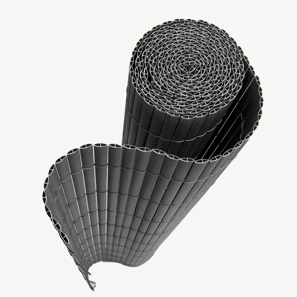 Tappeto Frangivista Cefalu in PVC Schermatura per Recinzione a Lamelle da 19 mm 120 x 400 cm - Antracite casa.pro
