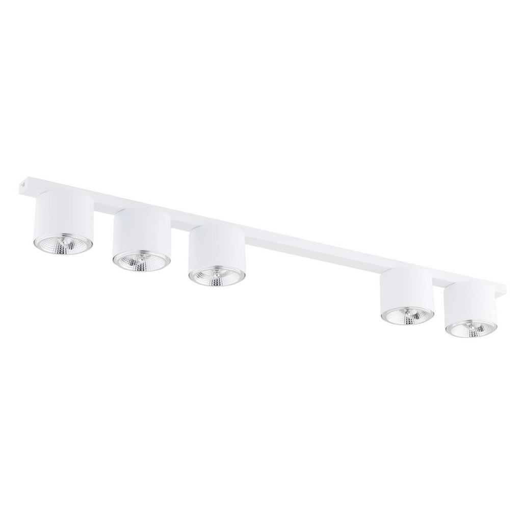 Faretto da soffitto Nano in acciaio bianco opaco