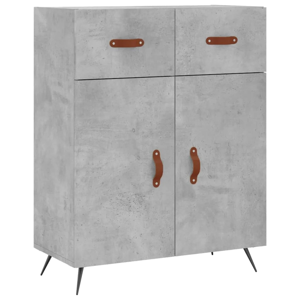 Buffet credenza cassettiera armadio mobile contenitore organizer cucina soggiorno salotto alto 69,5 x 34 x 180 cm legno ingegnerizzato grigio 02_0034498