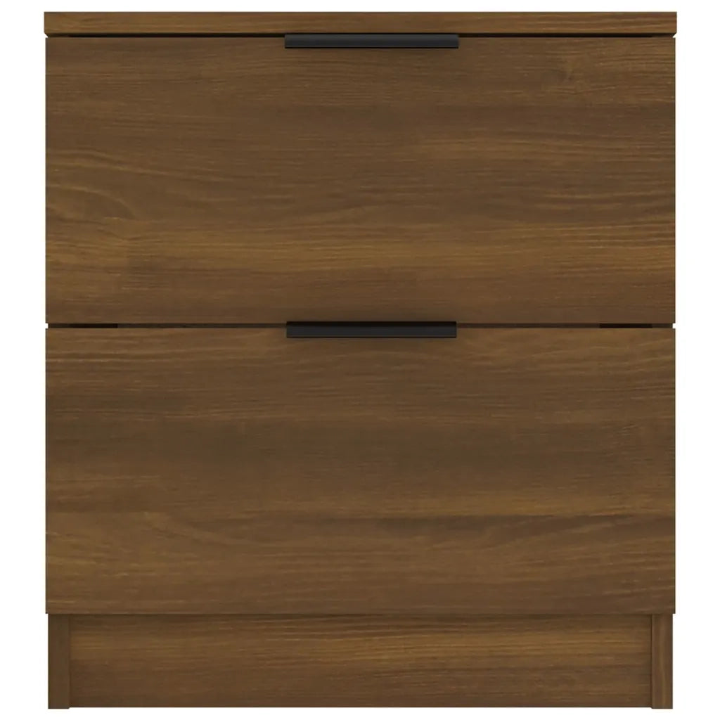 Comodini 2 pz Rovere Marrone in Legno Multistrato cod mxl 30647