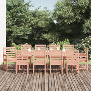 Set da Pranzo per Giardino 11 pz in Legno Massello di Douglas