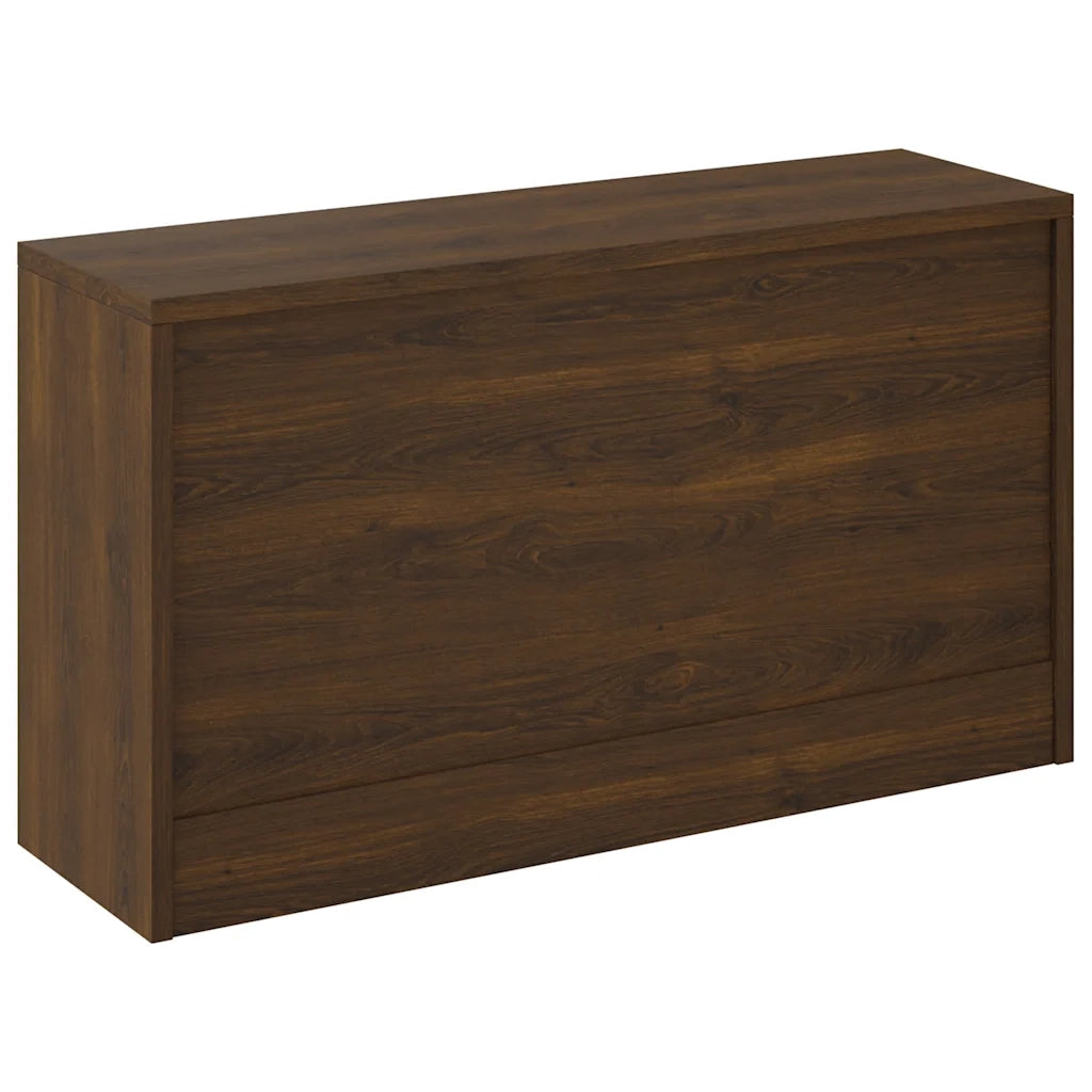 Scarpiera Rovere Marrone 80x24x45 cm in Legno Multistrato 342646