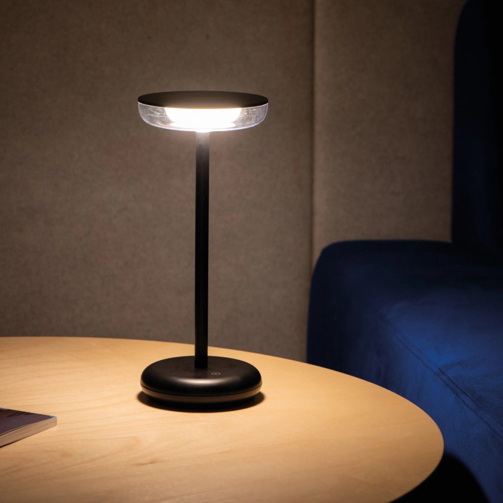 Lampada da tavolo Kanlux FLUXY nera wireless LED 1,7W