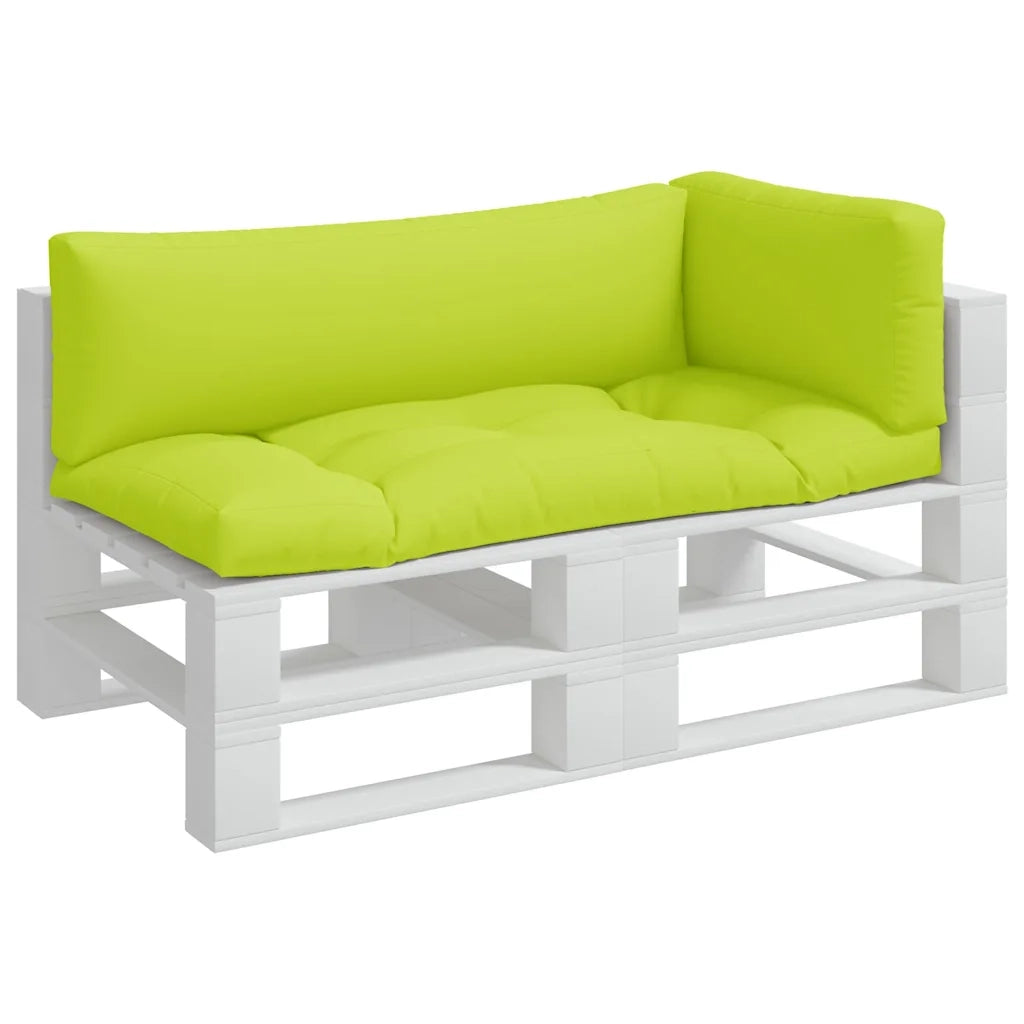 vidaXL Cuscini per Pallet 3 pz Verde Intenso in Tessuto