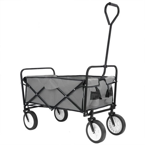 Carrello per spese - Carrello di negozio - Carrello di negozio portatile - Carrello per carichi pesanti - Carrello per carichi pesanti pieghevole - Carrello per carichi pesanti - 70KG - 64x50x92 - Nero