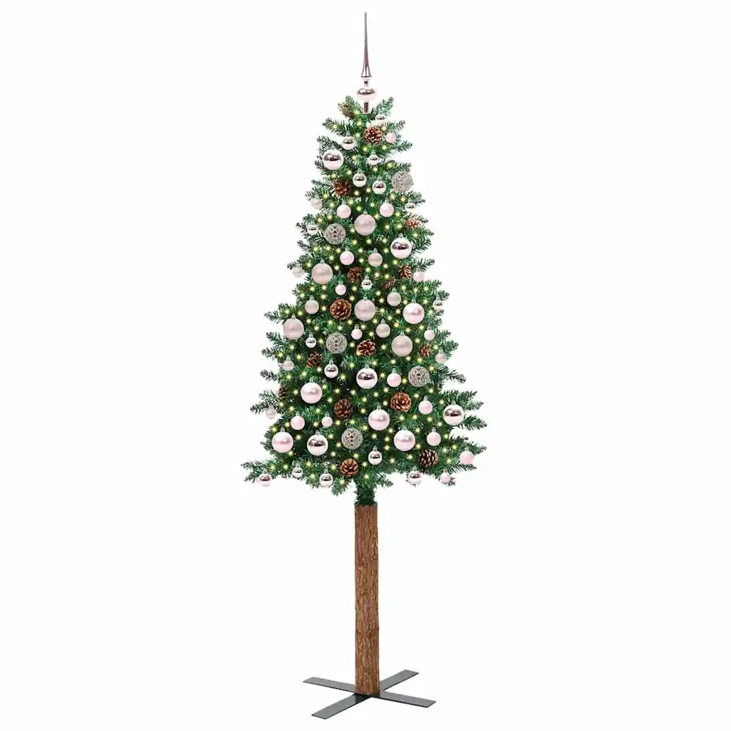 Albero di Natale | Decorazioni natalizie snodato con 300 LED con supporto Verde 180 cm