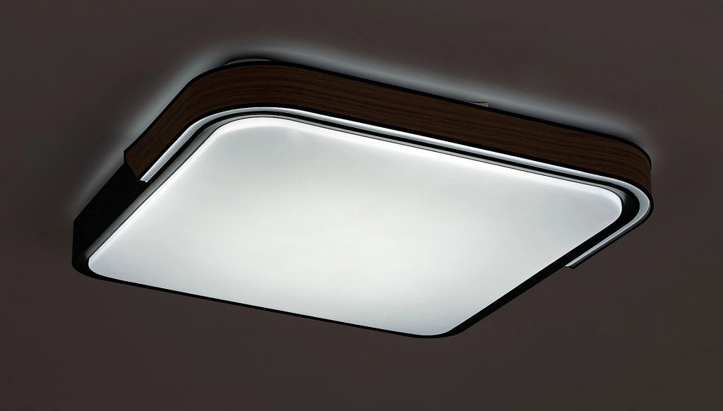 Plafoniera LED RGB Rabalux Arild 50cm 48W nera con telecomando