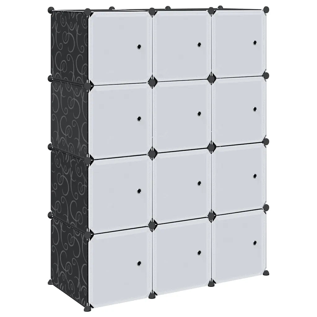 Organizzatore Portaoggetti con 12 Cubi e Aste per Appendere PP CFW1004433