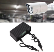 Alimentatore esterno 12V 2A con protezione contro fulmini per telecamere di sorveglianza, compatibile con l'UE, da montare a parete