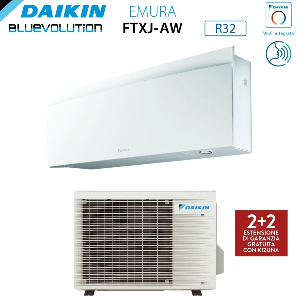 Condizionatore Daikin Emura White III 7000 BTU FTXJ20AW R-32 Wi-Fi Integrato Bianco Garanzia Italiana