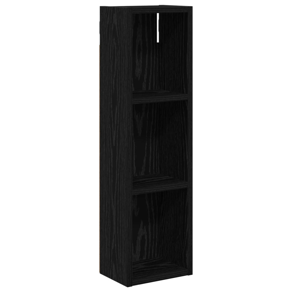 Armadio da bagno a muro Rovere Nero 20 x 14 x 70 cm