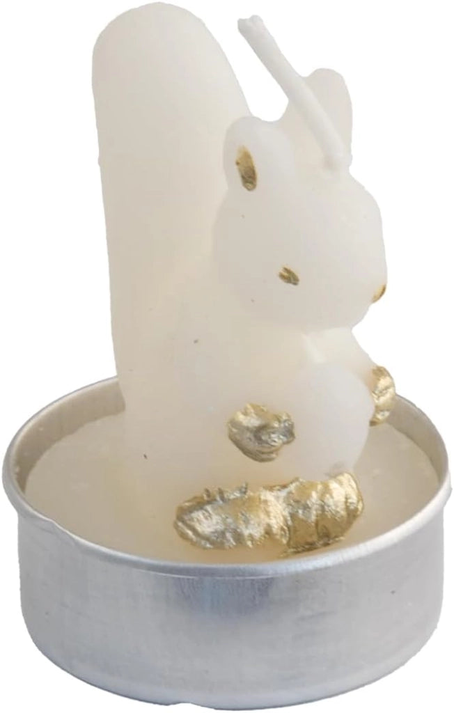 Set 6 Candele T-Light Pupazzo di Neve e Scoiattolo – Candeline Decorative Natalizie 20 g